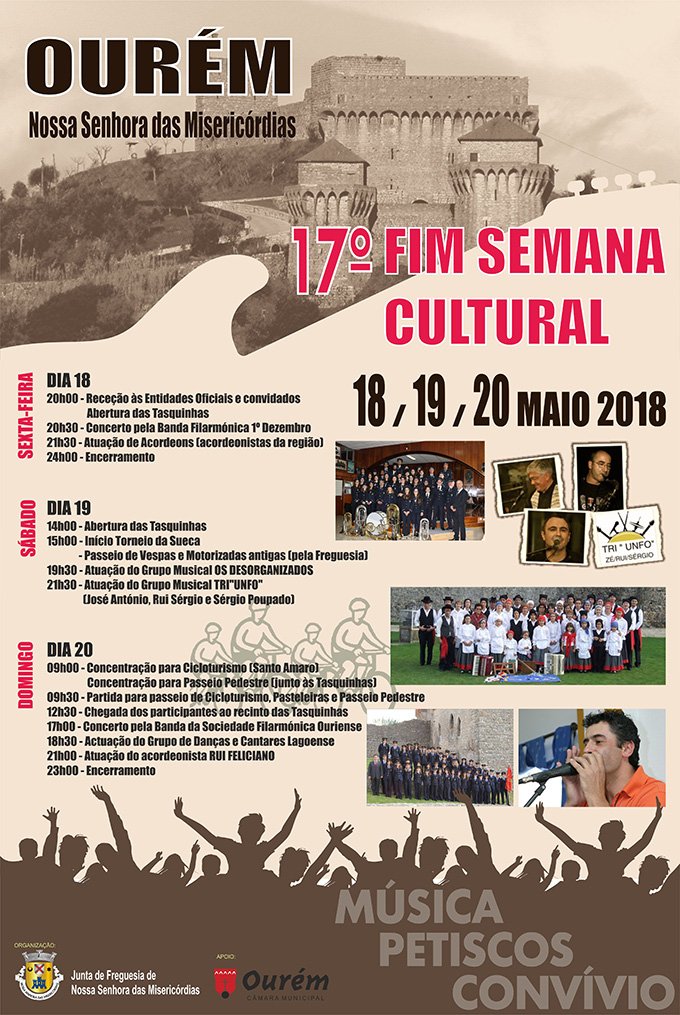 Cartaz 17 Fim-de-Semana Cultural